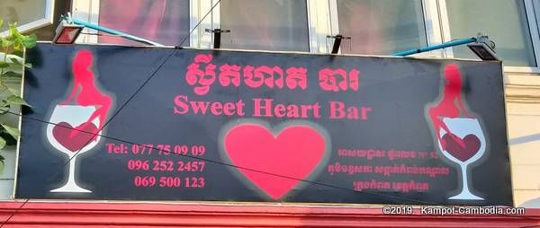 Sweet Heart Bar in Kampot, Cambodia.