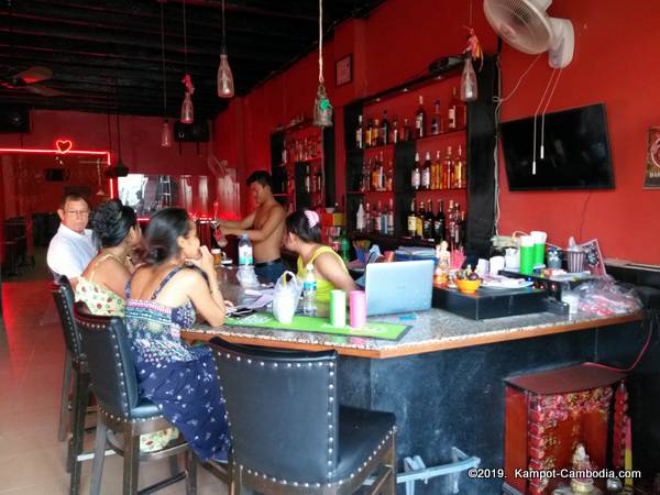 Sweet Heart Bar in Kampot, Cambodia.