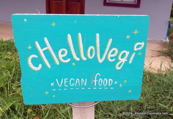 Chellovegi Vegan Restaurant in Kampot, Cambodia.