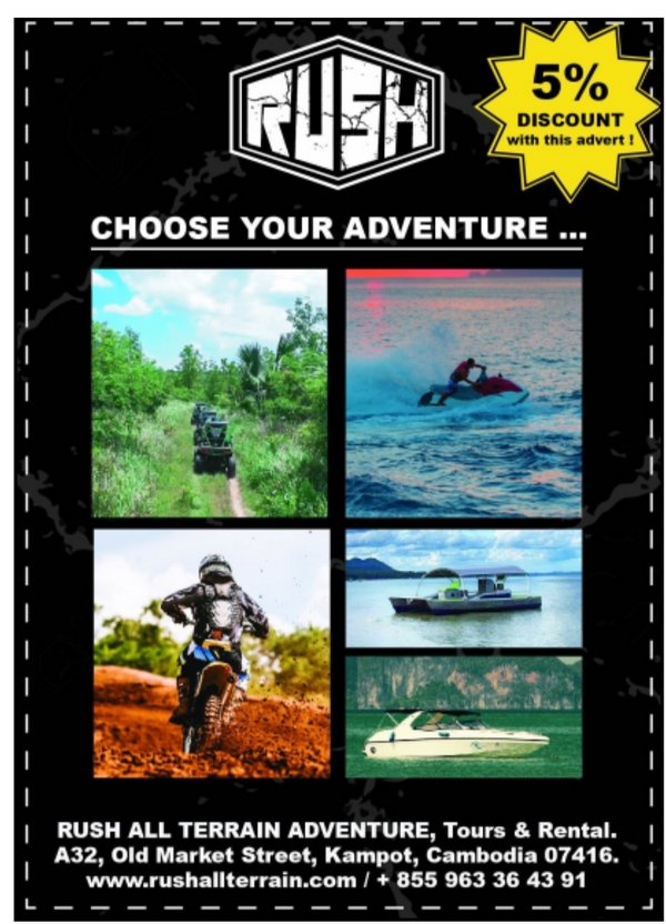 RUSH All Terrain Adventure in Kampot, Cambodia.