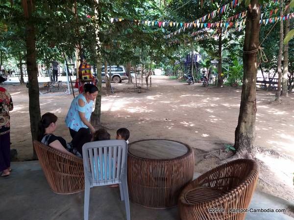 Chhne Tansur Water Park in Kampot, Cambodia.