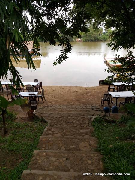 Chhne Tansur Water Park in Kampot, Cambodia.