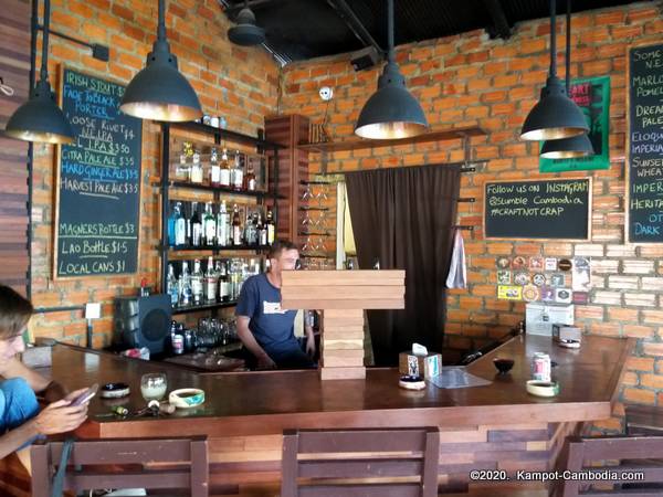 The Stumble Inn Bar and Restaurant in Kampot, Cambodia.