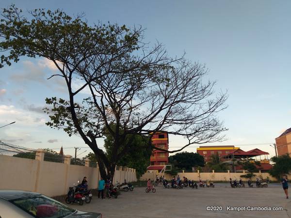 Olympic Stadium in Kampot, Cambodia.