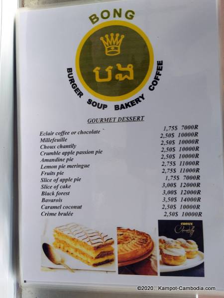 Bong Burger in Kampot, Cambodia.