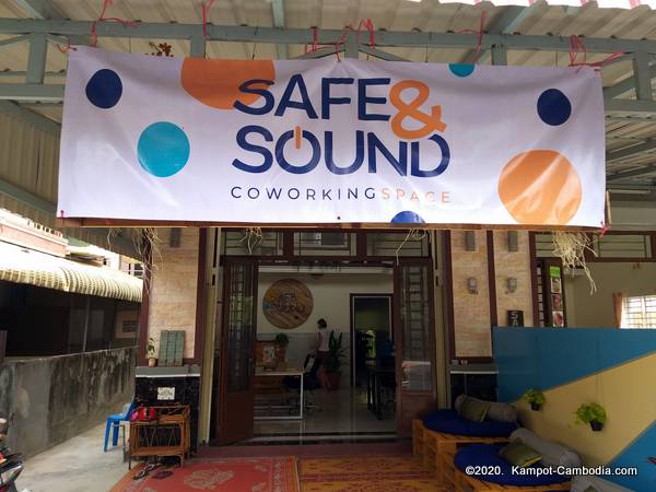 Safe & Sound Coworking Space in Kampot, Cambodia.