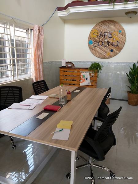 Safe & Sound Coworking Space in Kampot, Cambodia.