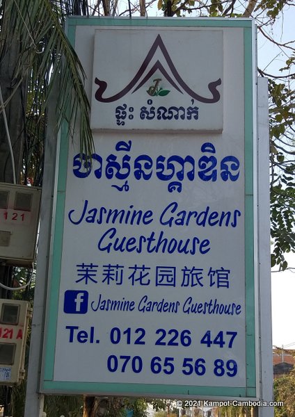 Jasmine Garden Guesthouse in Kampot, Cambodia.