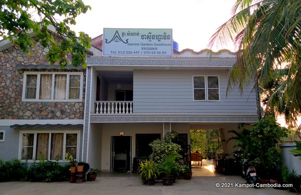 Jasmine Garden Guesthouse in Kampot, Cambodia.