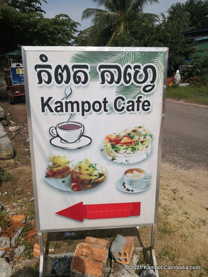 Kampot Cafe and Guesthouse in Kampot, Cambodia.