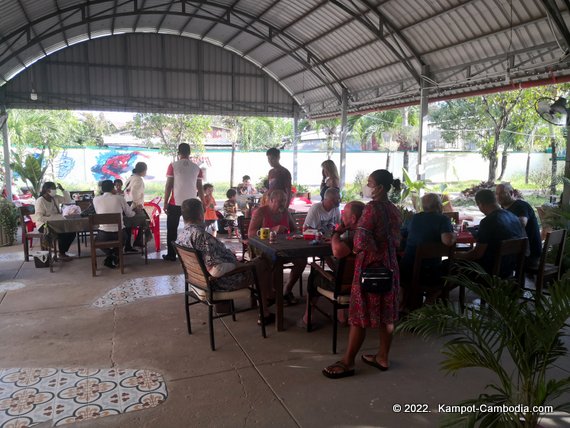 Kampot Cafe and Guesthouse in Kampot, Cambodia.