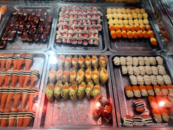 Vanna Takoyaki & Sushi in Kampot, Cambodia.