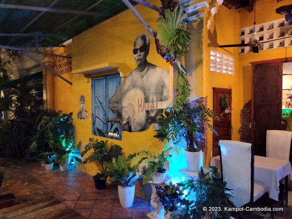 Nea Vea and The Cruise Restaurant, Coffee Shop, and Bar in Kampot, Cambodia.