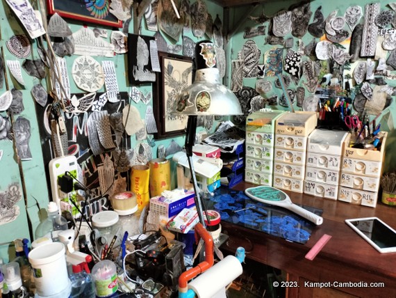 Jave Tattoo and Barber in Kampot, Cambodia.