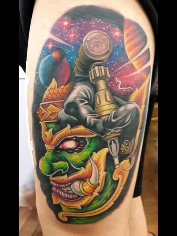 Jave Tattoo and Barber in Kampot, Cambodia.