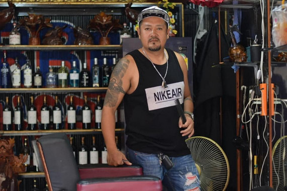 Jave Tattoo and Barber in Kampot, Cambodia.