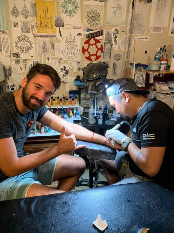 Jave Tattoo and Barber in Kampot, Cambodia.