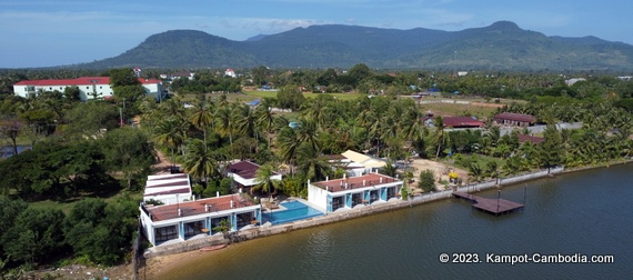 Port Ville Resort in Kampot, Cambodia.