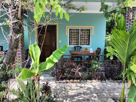 Green Diamond Guesthouse in Kampot, Cambodia.