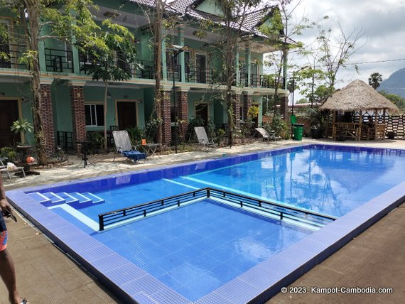 Green Diamond Guesthouse in Kampot, Cambodia.