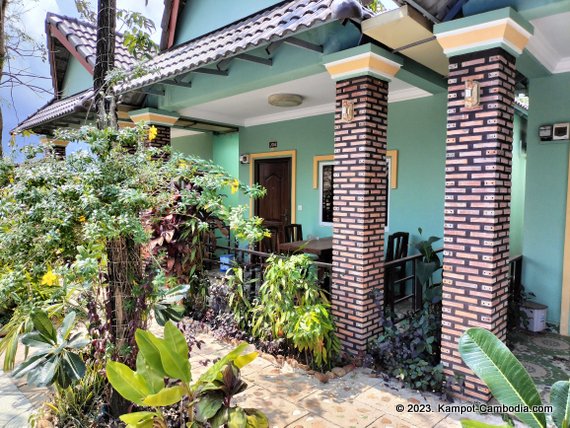 Green Diamond Guesthouse in Kampot, Cambodia.