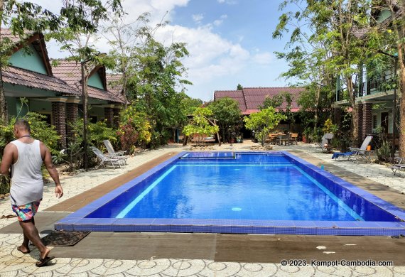 Green Diamond Guesthouse in Kampot, Cambodia.