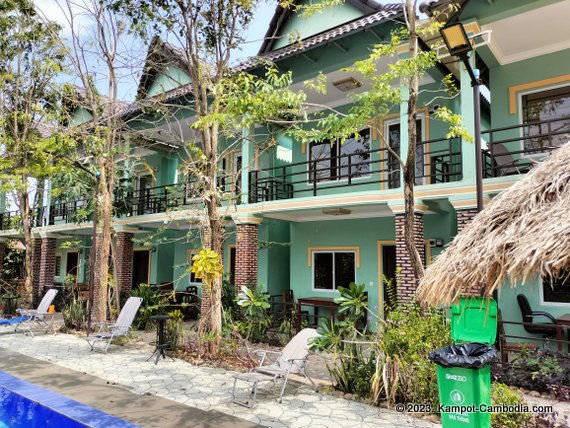 Green Diamond Guesthouse in Kampot, Cambodia.