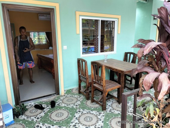 Green Diamond Guesthouse in Kampot, Cambodia.