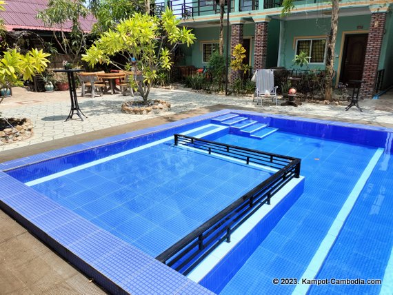 Green Diamond Guesthouse in Kampot, Cambodia.