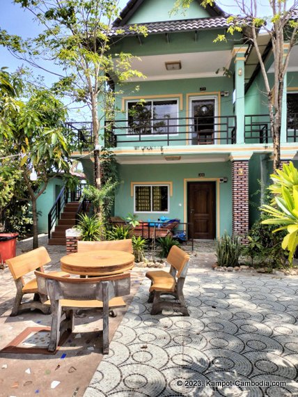Green Diamond Guesthouse in Kampot, Cambodia.