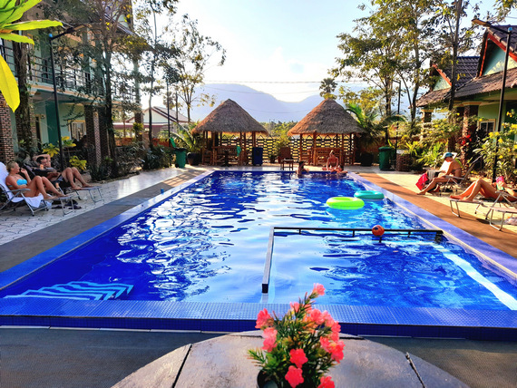 Green Diamond Guesthouse in Kampot, Cambodia.