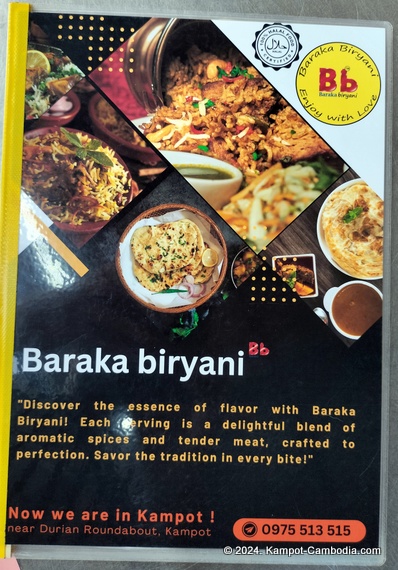 Baraka Indian and Sri Lankan Food in Kampot, Cambodia.